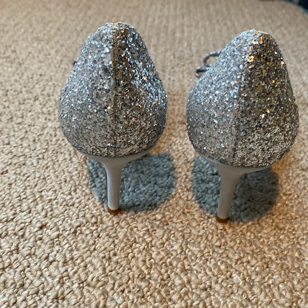 Kate Spade Silver Sela Heels in size 10